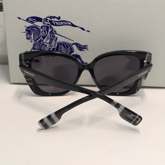 Burberry Meryl Polarized Dark Grey Butterfly Ladies Sunglasses BE4393F 405181 main image 4